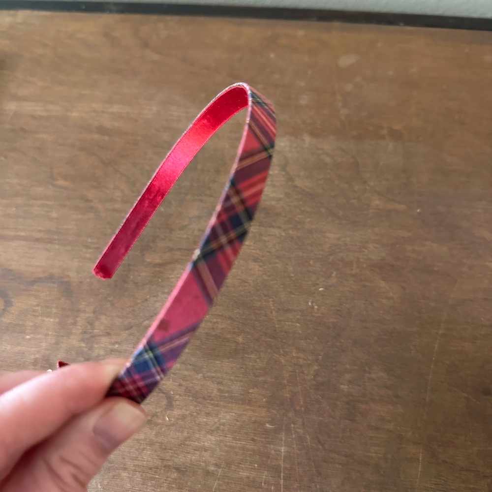 Holiday Plaid Fabric Headband